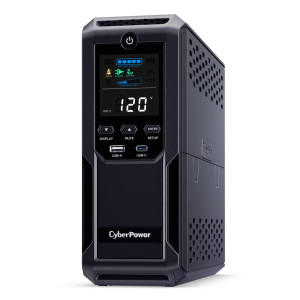 CyberPower CP1500AVRLCD Mini-Tower UPS, UL Rated, Energy Star certified, 12× NEMA 5-15R